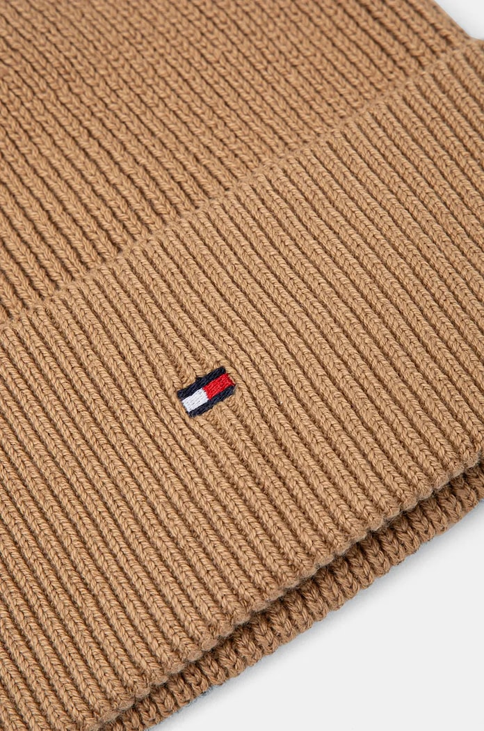 Doplňky Čepice s příměsí kašmíru Tommy Hilfiger AW0AW16637 hnědá