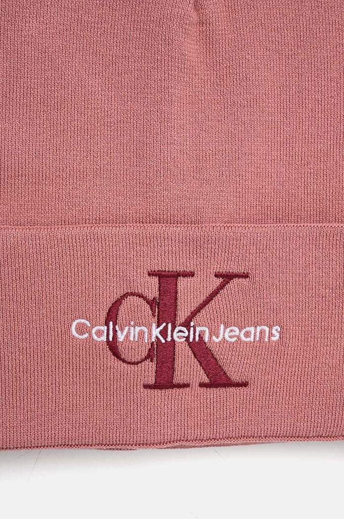 Doplňky Bavlněná čepice Calvin Klein Jeans K60K612668 růžová