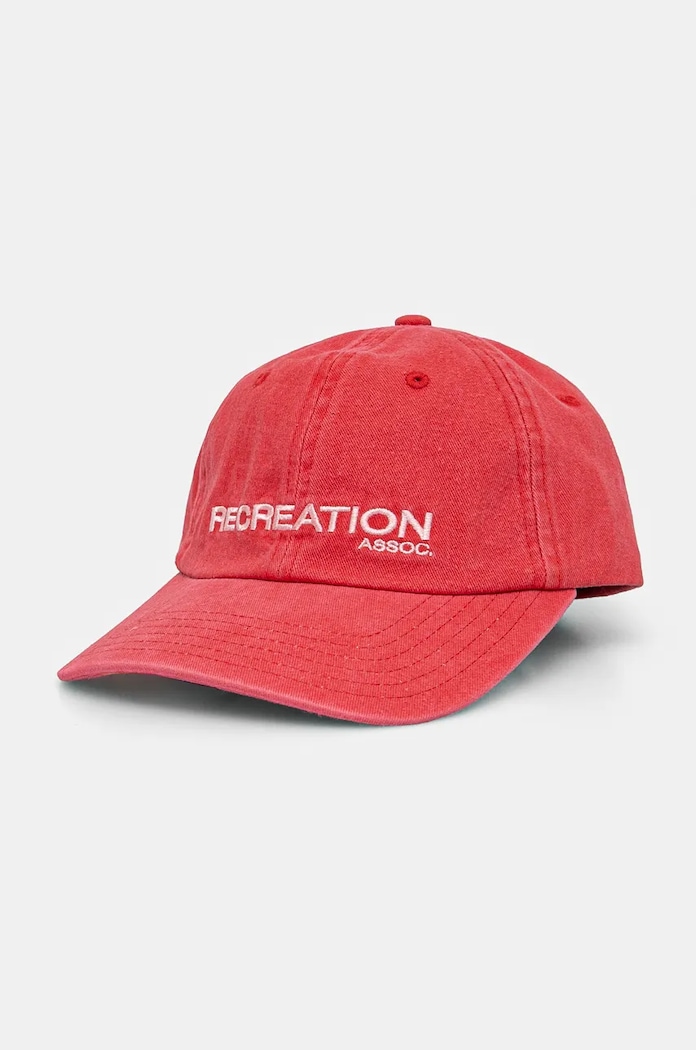 P.E Nation șapcă de baseball din bumbac Throwback Cap bumbac rosu 243A415