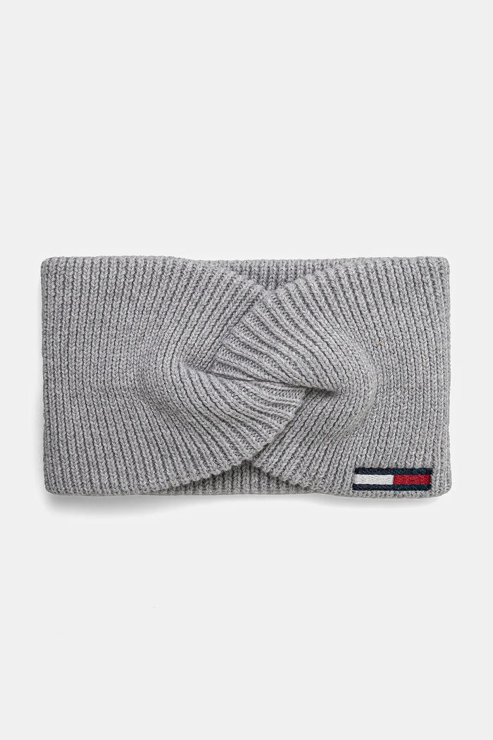 Čelenka Tommy Jeans bavlna šedá AW0AW16776