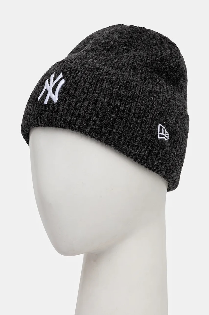 Čepice z vlněné směsi New Era NEW YORK YANKEES 60565262 šedá AW24