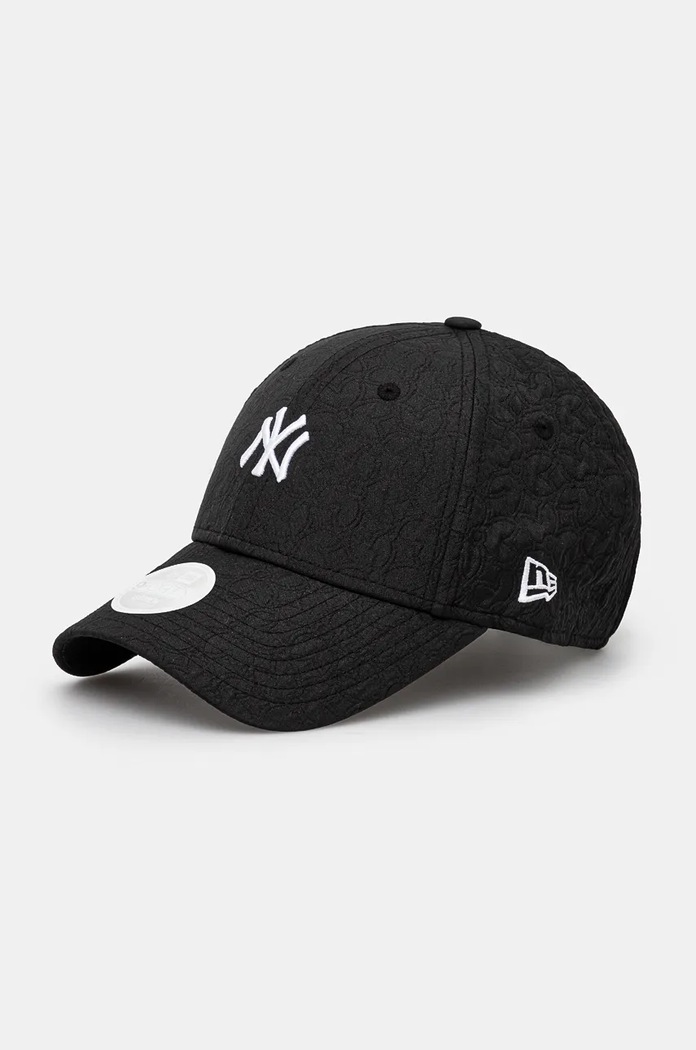 Καπέλο New Era JACQUARD 9FORTY® NEW YORK YANKEES απλικέ μαύρο 60565266
