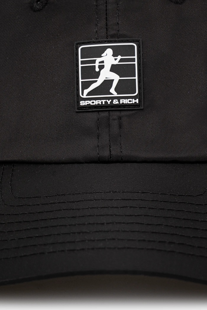 Sporty & Rich baseball cap Running Woman Nylon AC040514141BA01 black AW24