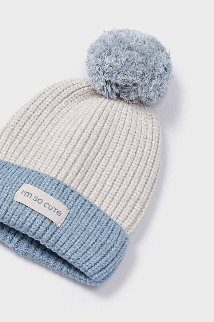 Mayoral czapka i szalik dziecięce 10827.6E.Czapkakom.9BYH niebieski AW24