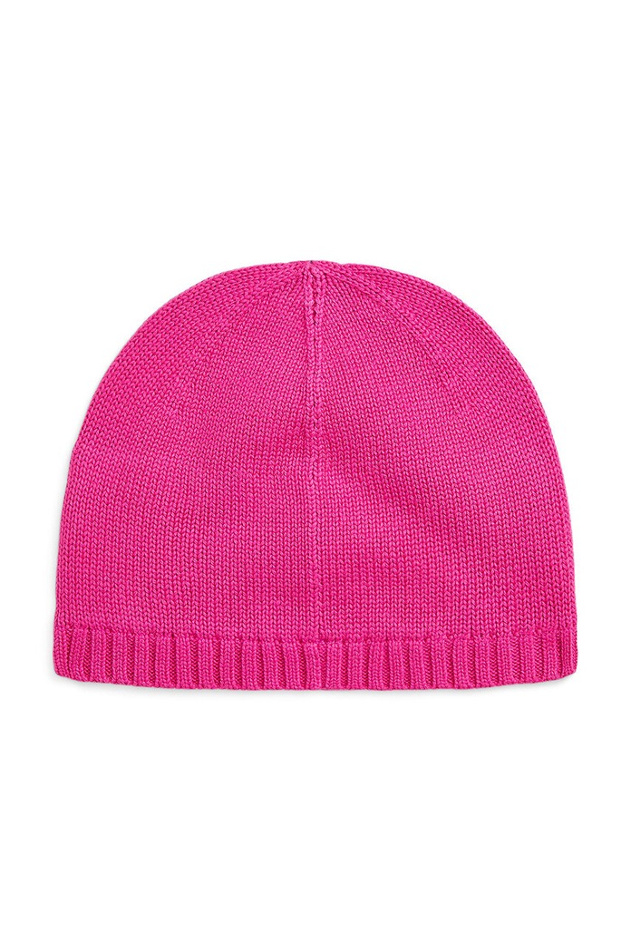Polo Ralph Lauren czapka bawełniana dziecięca 313950732001 różowy AW24