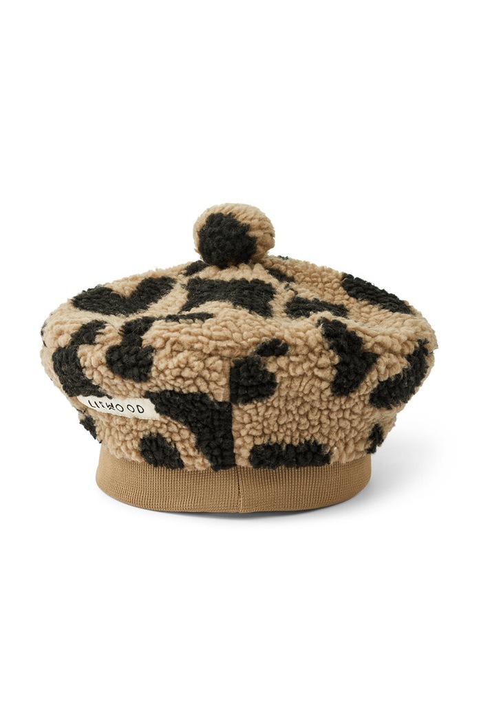 Dziewczynka Liewood Beret dziecięcy Poplar Pile Beret Hat LW19439 zielony