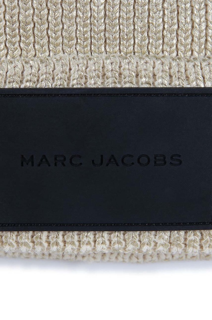 Dziewczynka Marc Jacobs czapka bawełniana dziecięca W60379. złoty