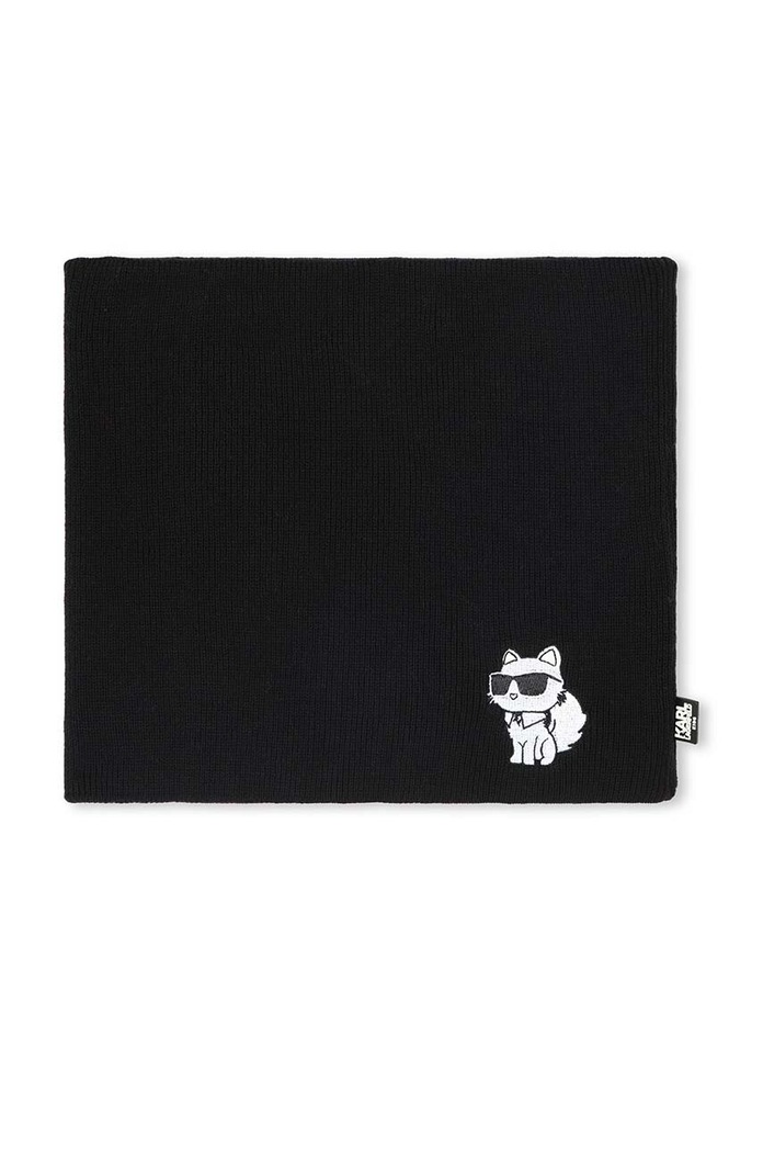 Karl Lagerfeld czapka i komin dziecięcy czarny Z30326.