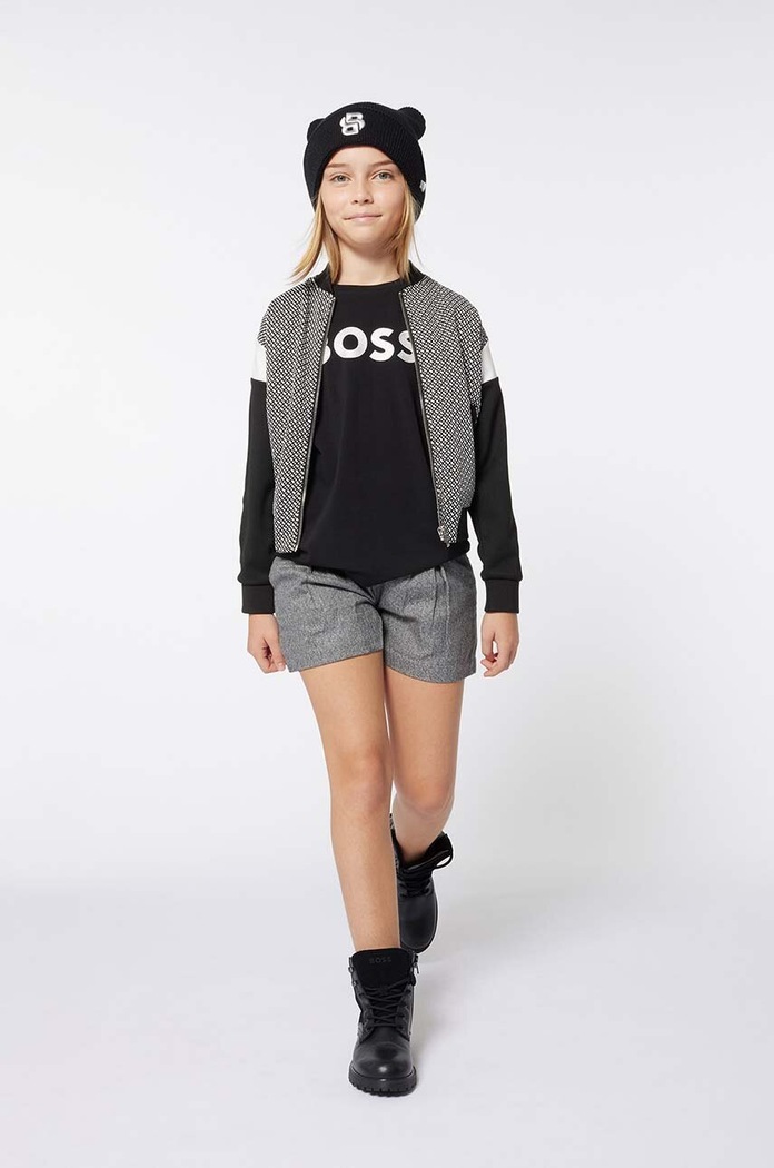 Dětská čepice BOSS J51616.54.56 černá