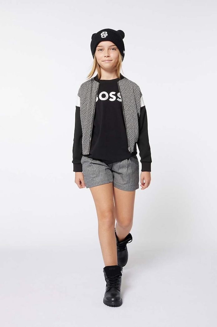 Παιδικός σκούφος BOSS J51616.56.58 μαύρο