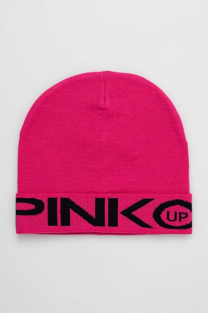Pinko Up caciula copii cu modele roz F4PIJGHT219