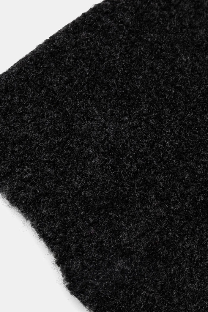 United Colors of Benetton czapka z domieszką wełny dziecięca 6RILCA02A.G.Seasonal czarny AW24
