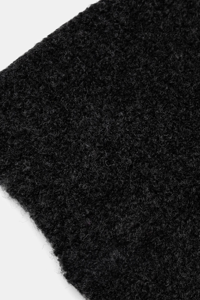 United Colors of Benetton czapka z domieszką wełny dziecięca 6RILCA02A.G.Seasonal czarny AW24
