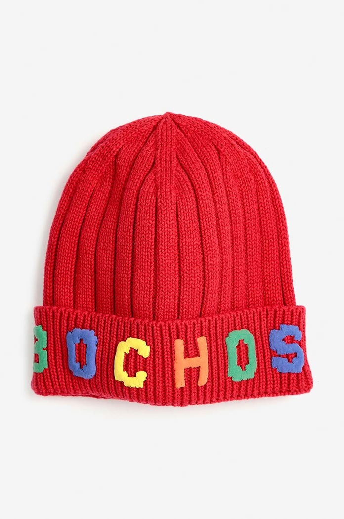 Detská bavlnená čiapka Bobo Choses 224AH032 červená AW24