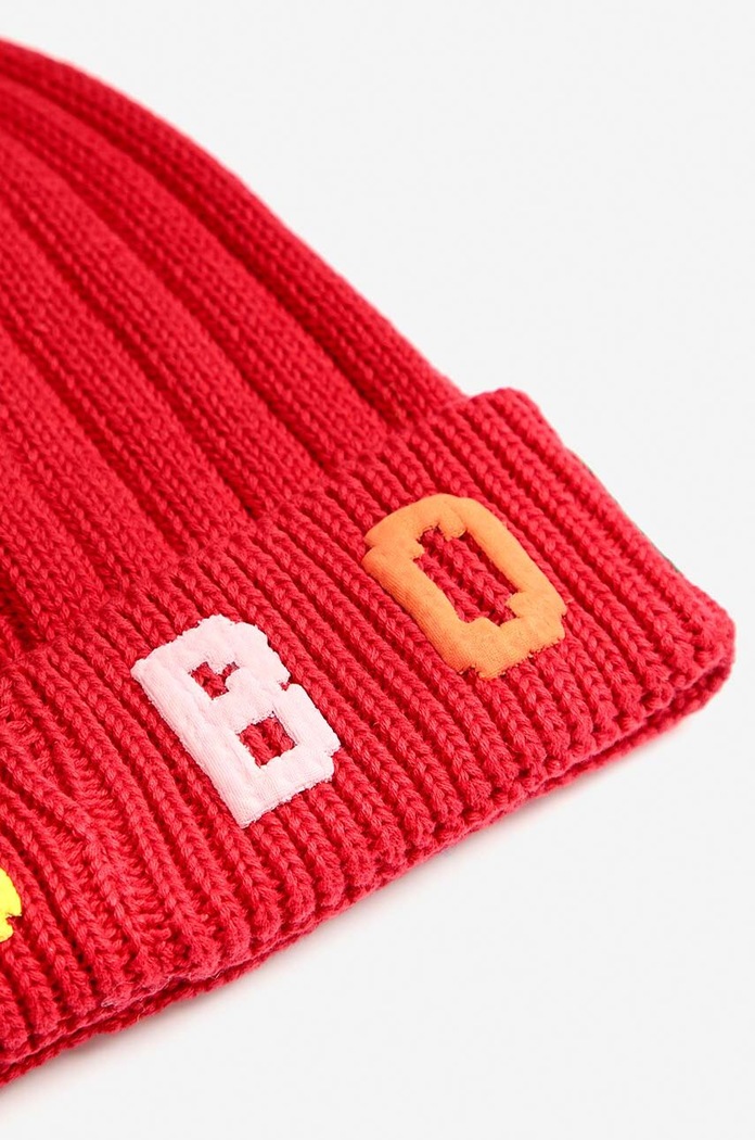 Chlapec Detská bavlnená čiapka Bobo Choses 224AH032 červená