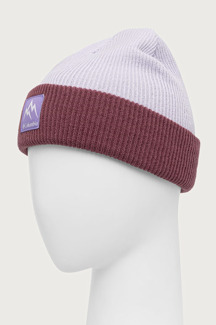 Columbia Czapka beanie dziecięca Whirlibird Cuffed 2011061.9BYH fioletowy AW25