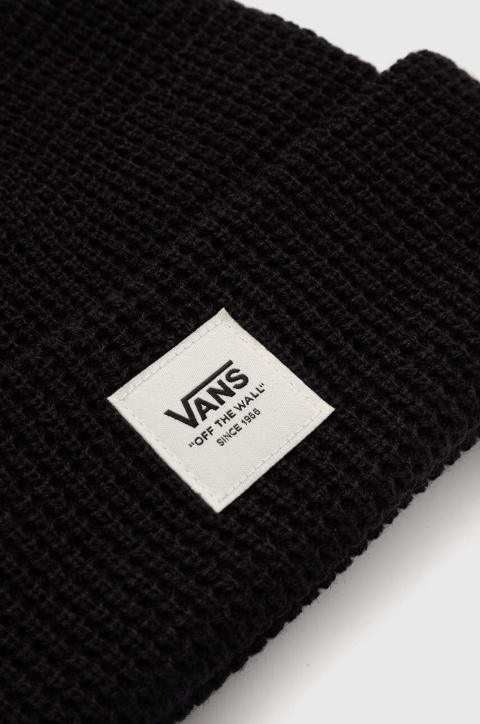 Chlapec Detská čiapka Vans WAFFLE CUFF BEANIE VN000J4WBLK1 čierna