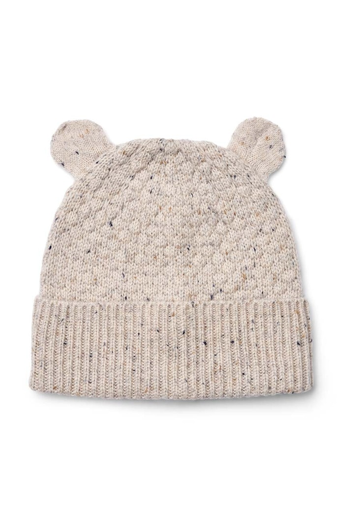 Liewood șapcă de lână pentru copii Miller Beanie With Ears LW15090 bej AW24