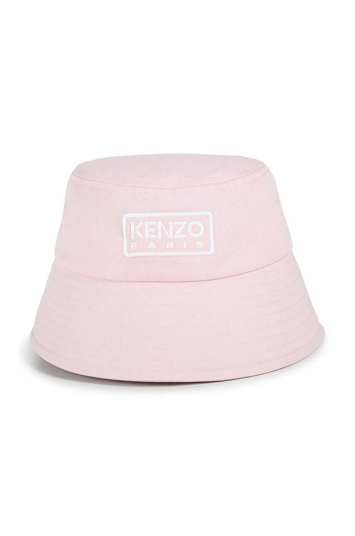 Dječji pamučni šešir Kenzo Kids natpis roza K60609.50