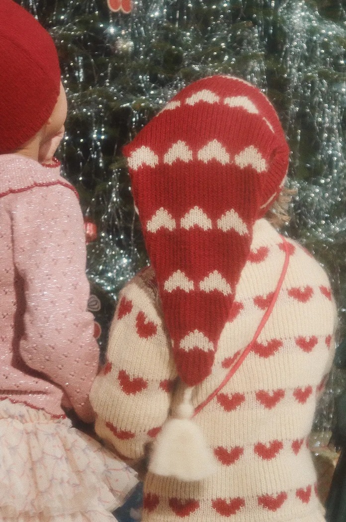 Dětská čepice s příměsí vlny Konges Sløjd LAULA CHRISTMAS HAT vlna červená KS102013