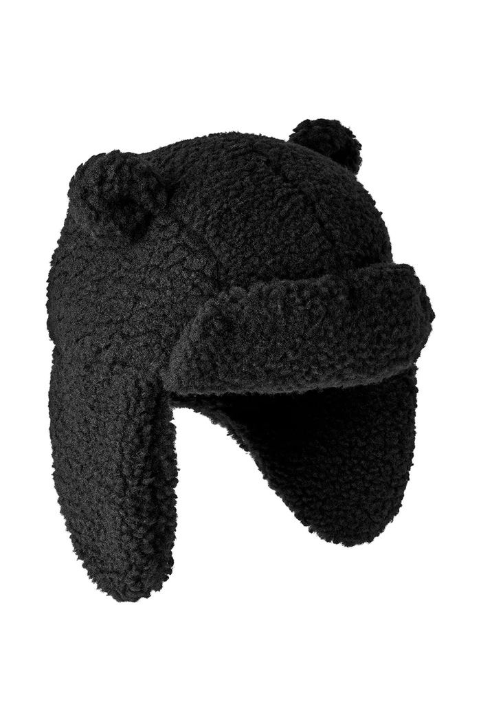 UGG Ουσάνκα παιδική FLUFF TRAPPER 101500 μαύρο AW25