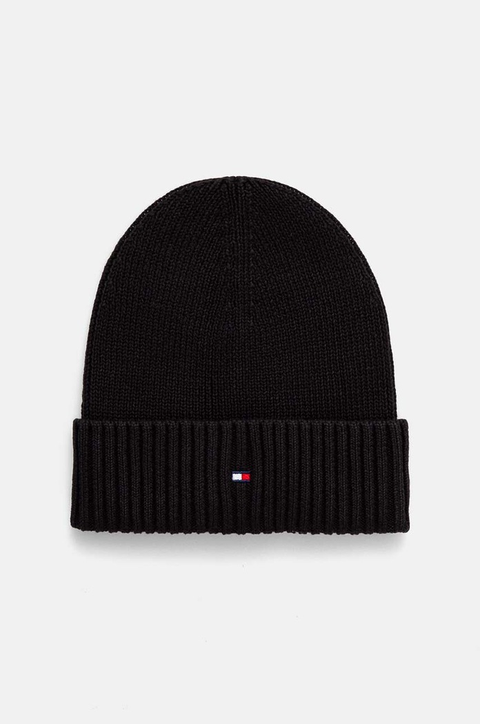 Tommy Hilfiger czapka bawełniana dziecięca bawełna czarny AU0AU01526.9BYH
