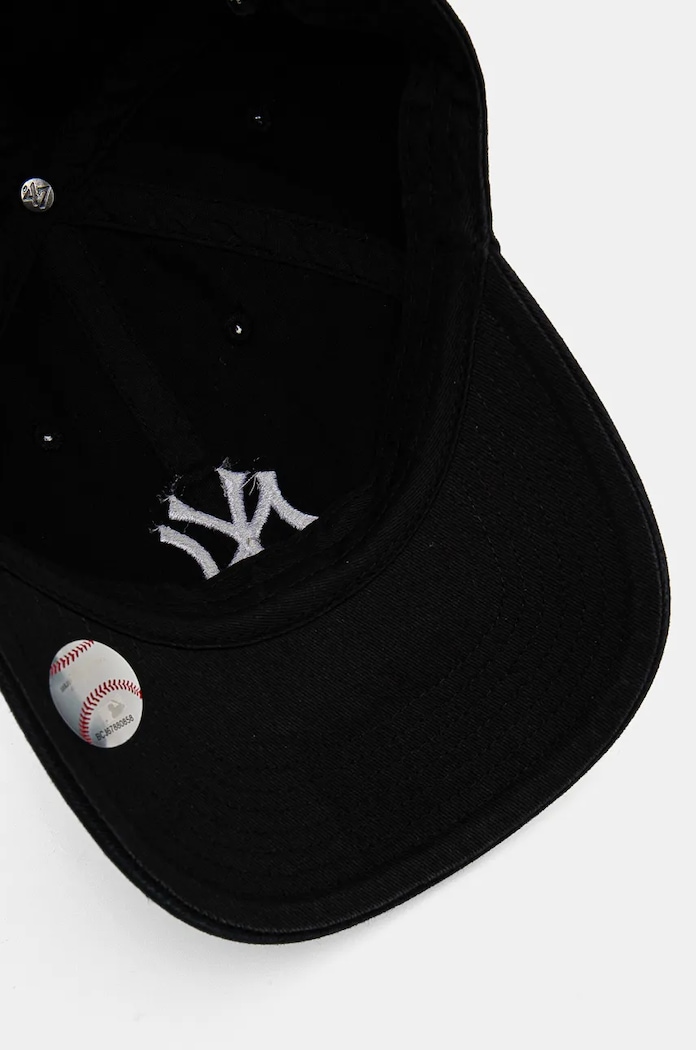 Dětská bavlněná kšiltovka 47 brand MLB New York Yankees černá B.NLRGW17GWS.BKC.KIDS