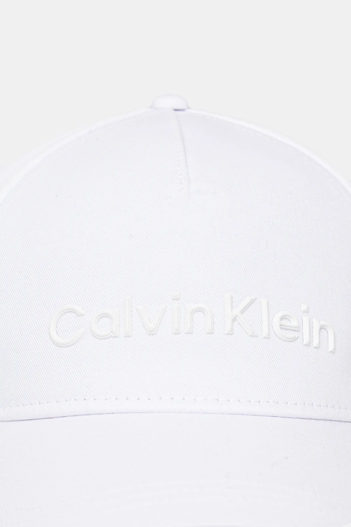 Bavlněná baseballová čepice Calvin Klein K50K511987 bílá SS25
