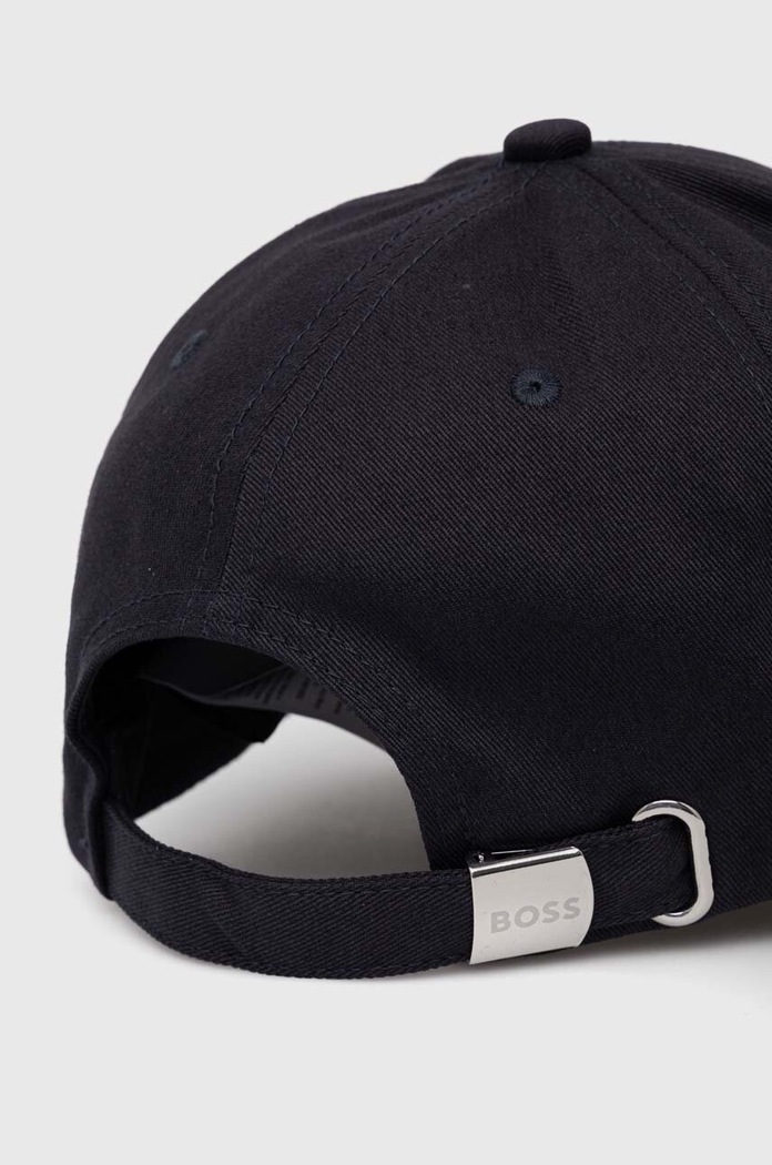 Akcesoria BOSS Green czapka z daszkiem męska bawełniana Cap-Bold 50519219 granatowy