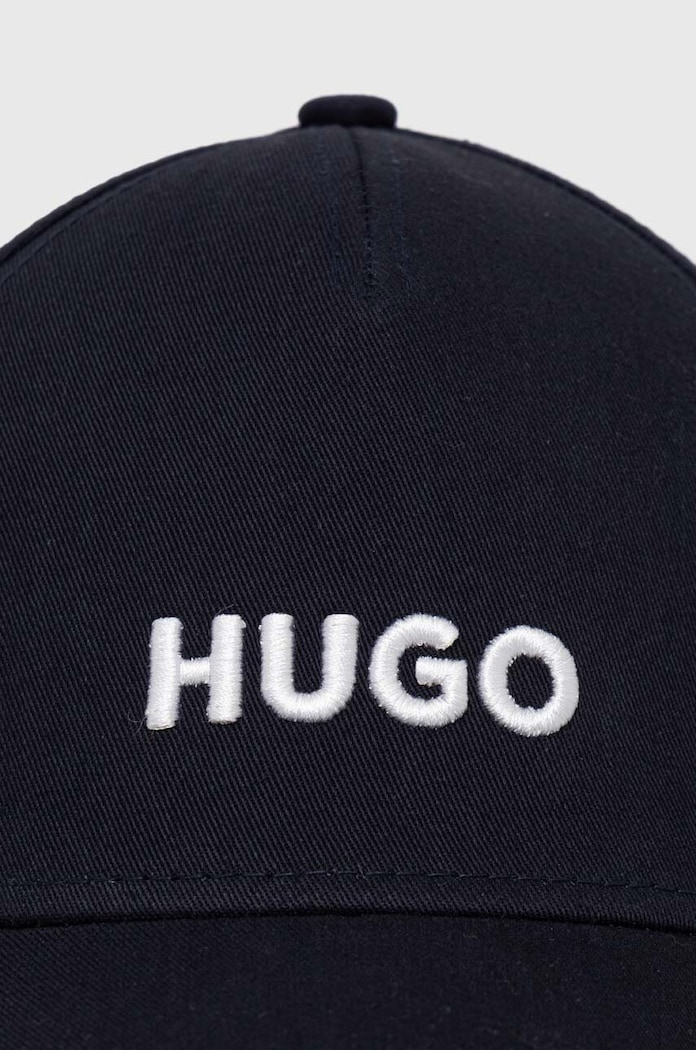 Akcesoria HUGO czapka z daszkiem bawełniana 50518901 granatowy