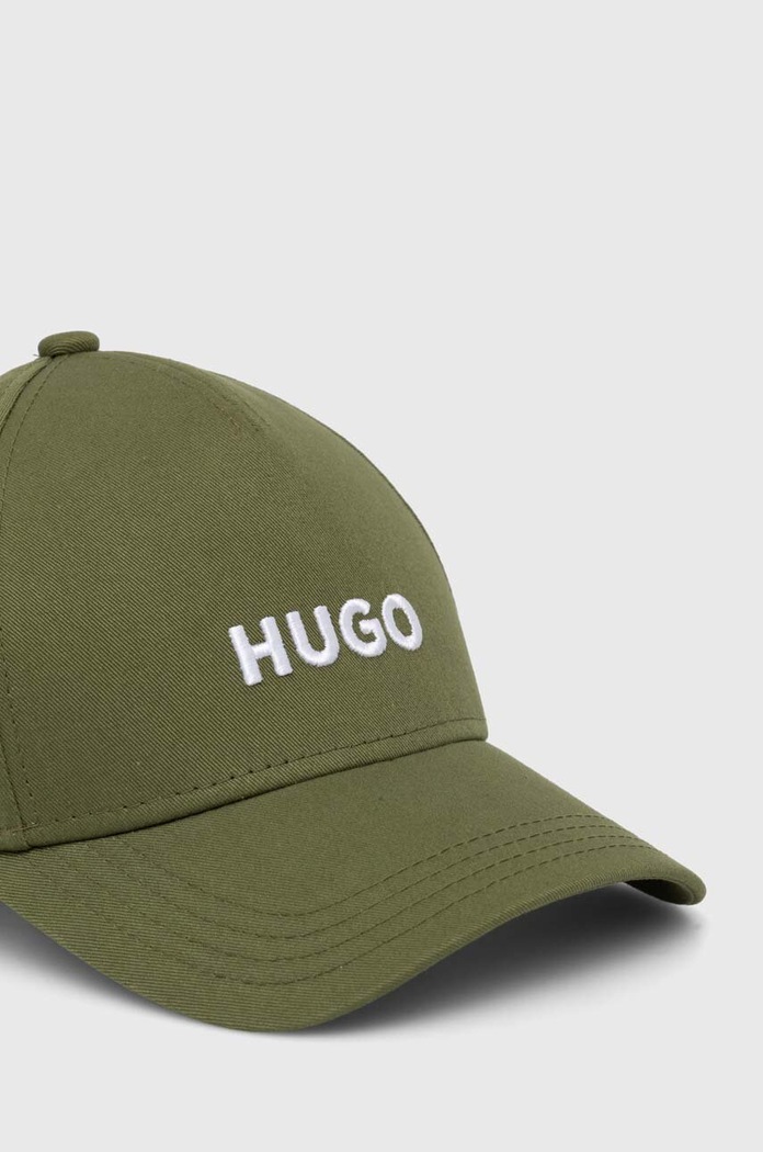 Bavlněná baseballová čepice HUGO 50518901 zelená AW24