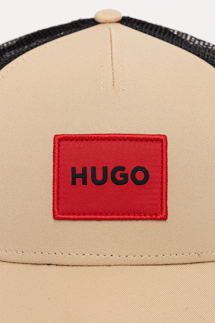 HUGO Καπέλο με γείσο ανδρικό 50519398 μπεζ AA00