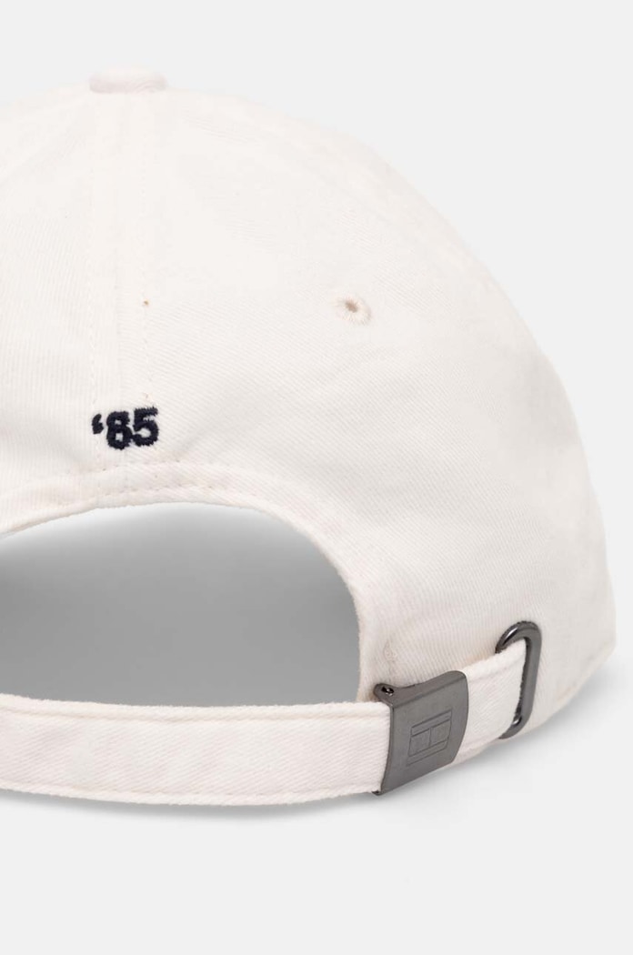Bavlněná baseballová čepice Tommy Hilfiger AM0AM12531 bílá AW25