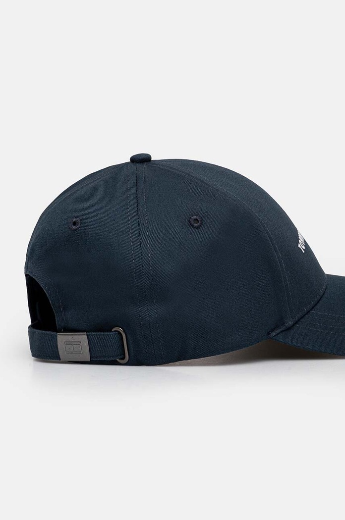 Akcesoria Tommy Hilfiger czapka z daszkiem bawełniana AM0AM12532 niebieski