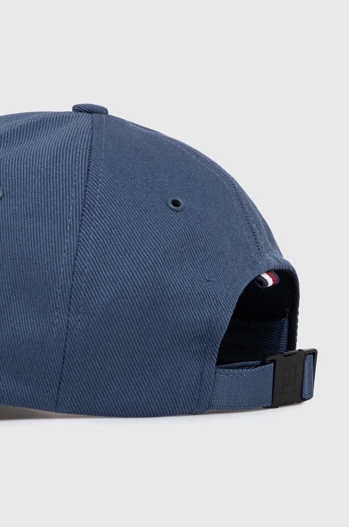 Akcesoria Tommy Hilfiger czapka z daszkiem bawełniana AM0AM12541 granatowy