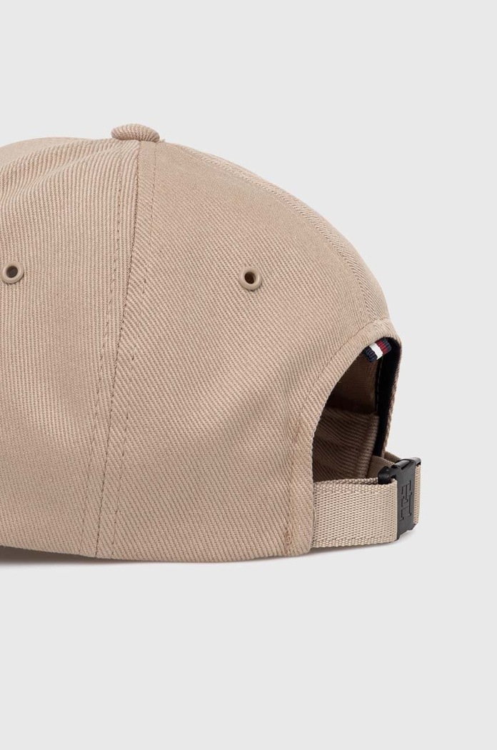 Akcesoria Tommy Hilfiger czapka z daszkiem bawełniana AM0AM12541 beżowy