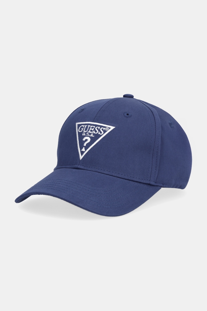 Bavlněná baseballová čepice Guess bavlna námořnická modř Z4YZ00.WFKN0