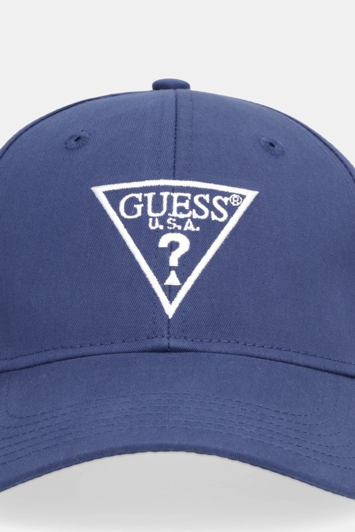 Bavlněná baseballová čepice Guess Z4YZ00.WFKN0 námořnická modř AW25