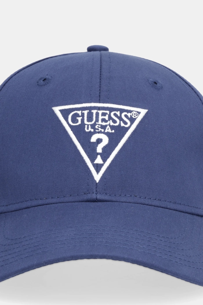 Bavlněná baseballová čepice Guess Z4YZ00.WFKN0 námořnická modř AW25