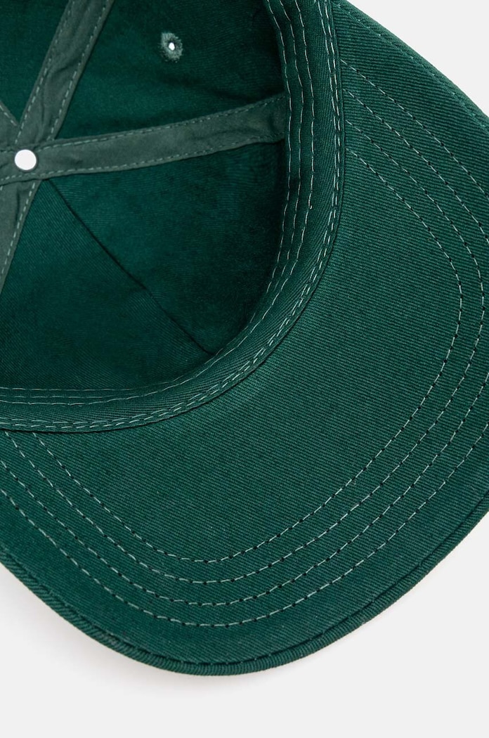 Bavlněná baseballová čepice Drôle de Monsieur La Casquette Slogan zelená PERM.CP151.CO138.DGN