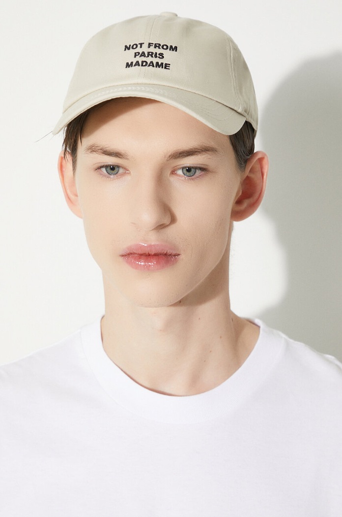 Drôle de Monsieur czapka z daszkiem bawełniana La Casquette Slogan PERM.CP151.CO138.MT
