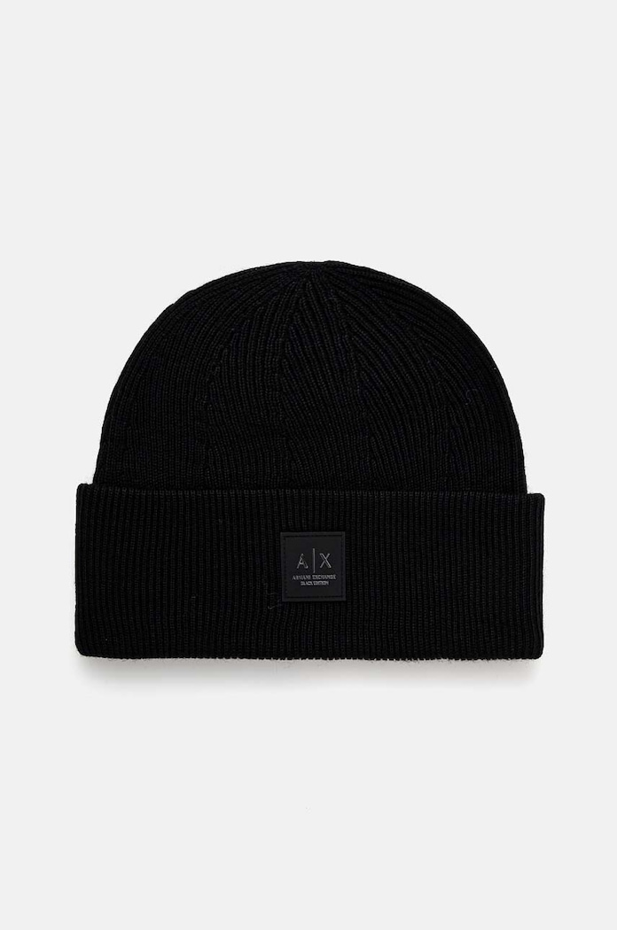 Armani Exchange Czapka z domieszką wełny czarny XM000007.AF10135