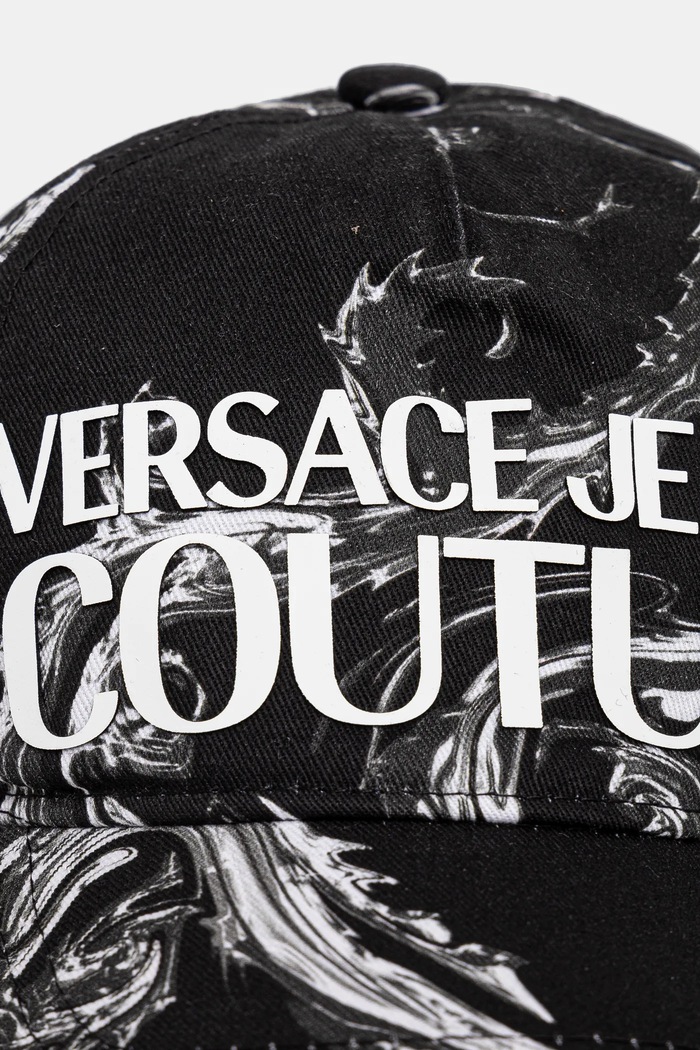 Bavlněná baseballová čepice Versace Jeans Couture 77GAZK10.ZG294 černá AW24