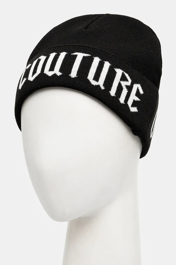 Čiapka Versace Jeans Couture 77GAZK53.ZG289 čierna AW24