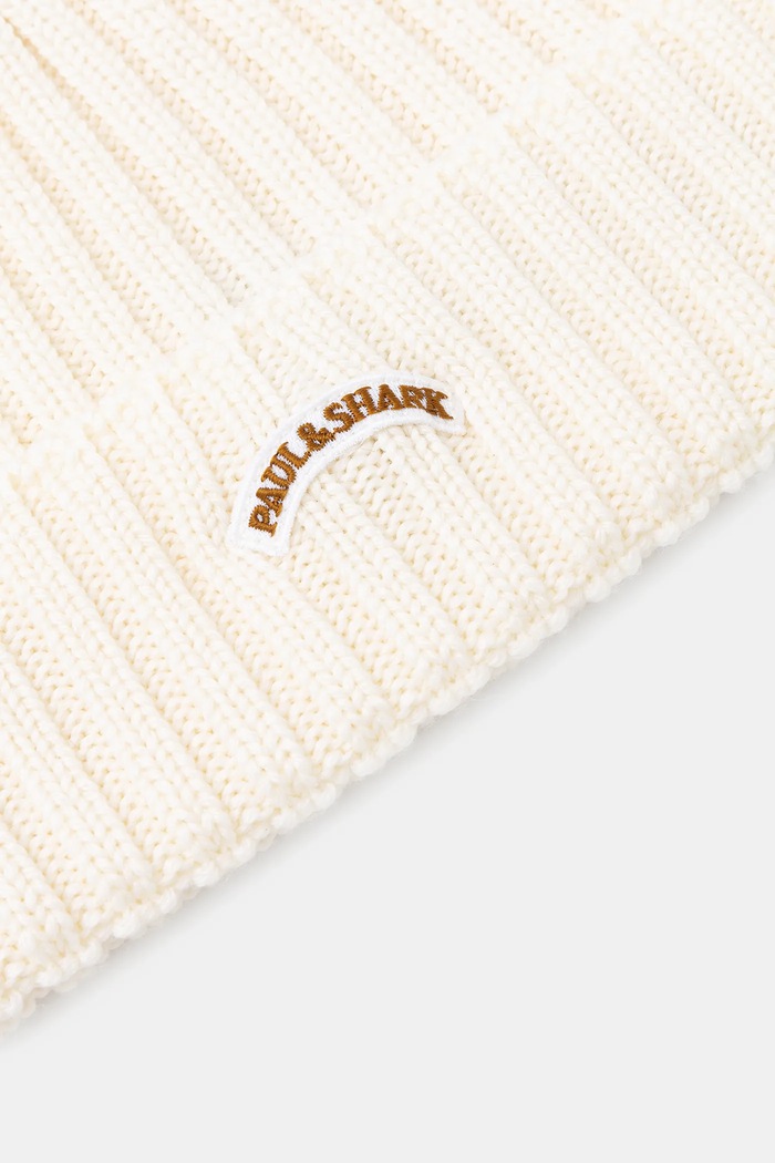 Вълнена шапка Paul&Shark 14317150 бежов AW25