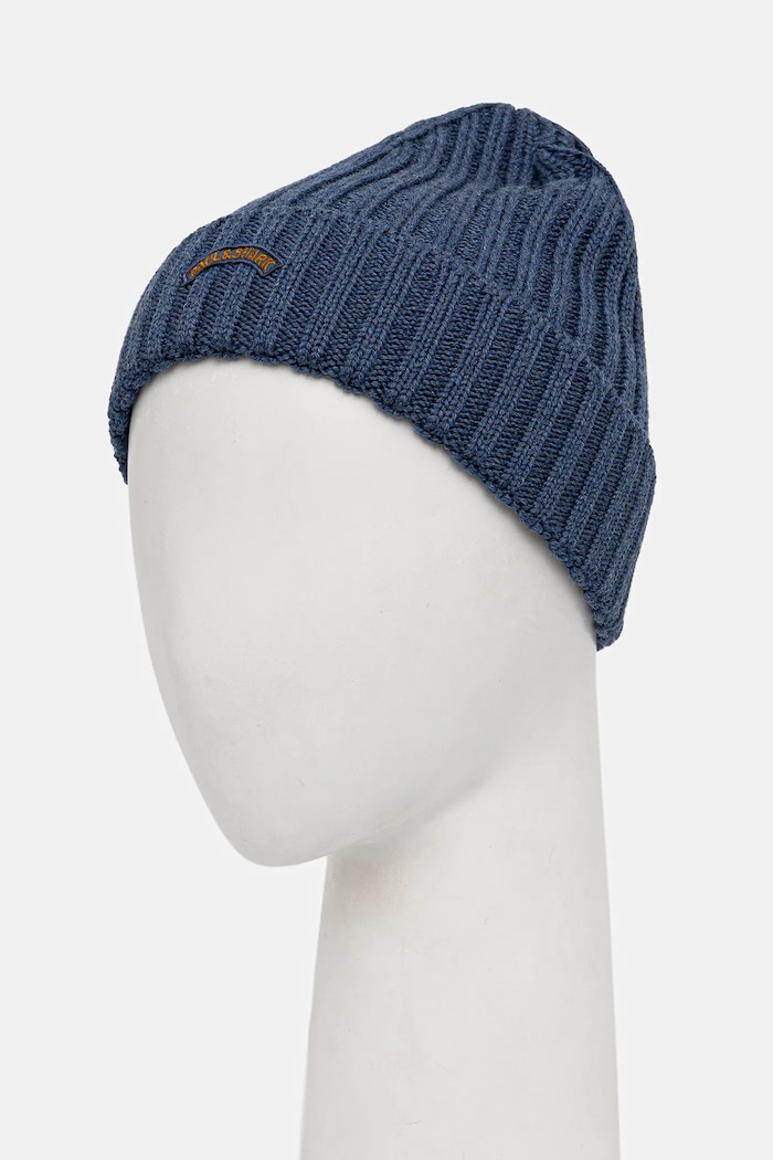 Вълнена шапка Paul&Shark 14317150 син AW25