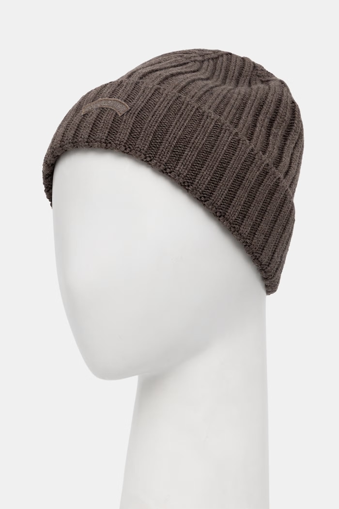 Paul&Shark czapka beanie męska wełniana 14317150 brązowy AW25