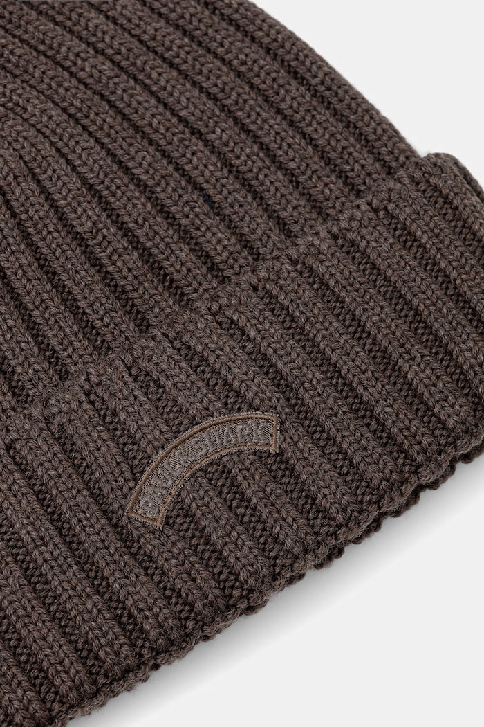 Akcesoria Paul&Shark czapka beanie męska wełniana 14317150 brązowy