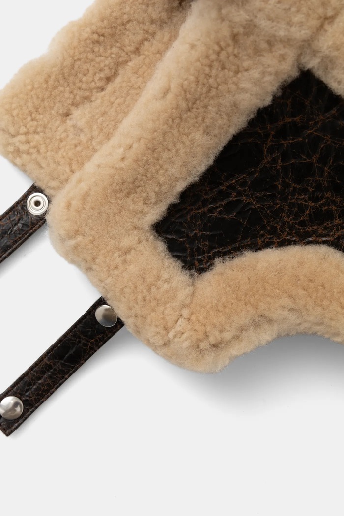 Akcesoria The Kooples czapka wełniana AMHA29030K brązowy