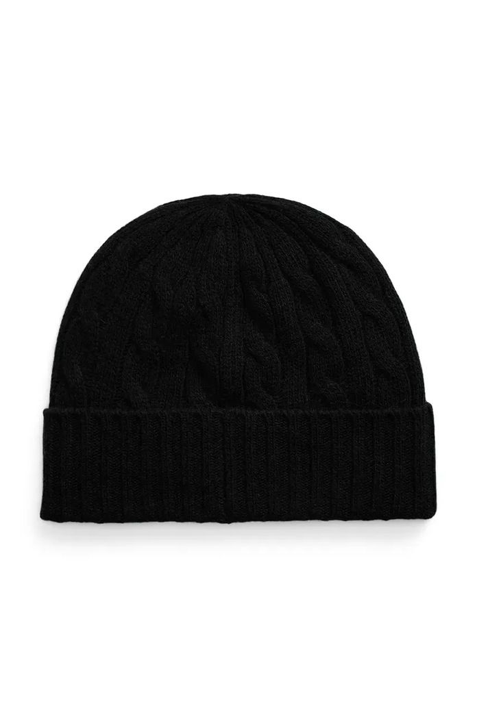 Polo Ralph Lauren czapka wełniana 449959346 czarny AW25